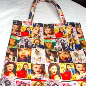Large "Catalog covers" Avon Tote Bag